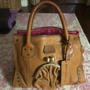 Betsey Johnson handbag. Real leather